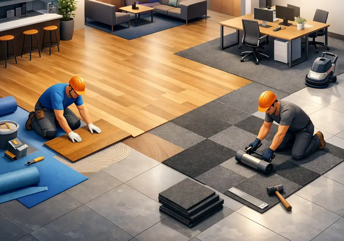 Commercial Flooring Installation That Lasts