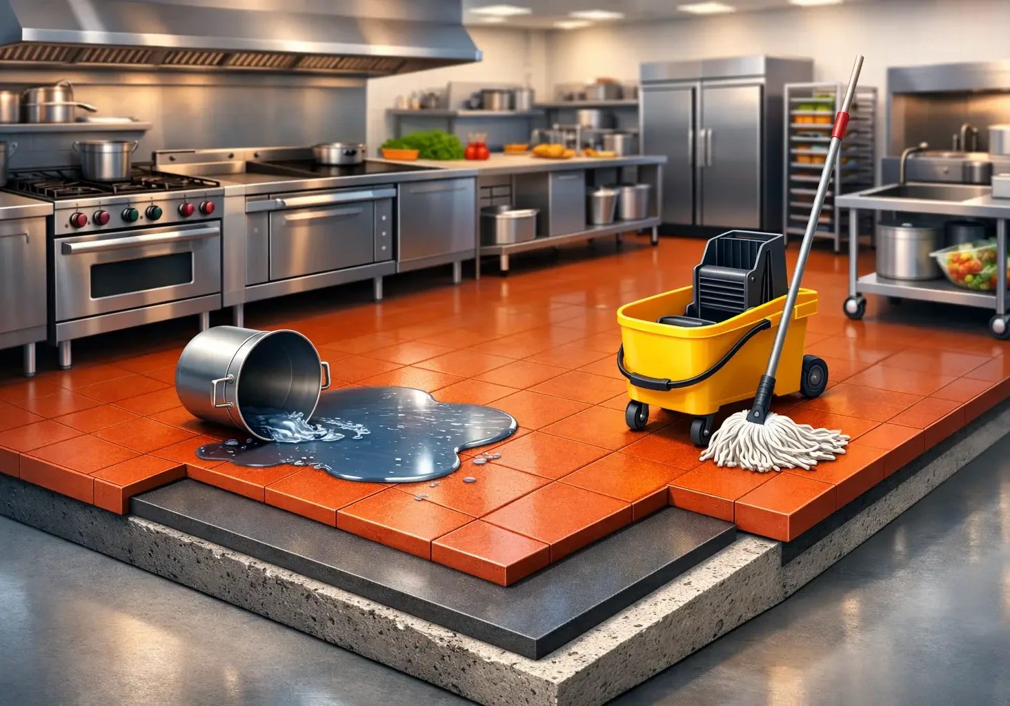 Commercial Kitchen Flooring That Holds Up