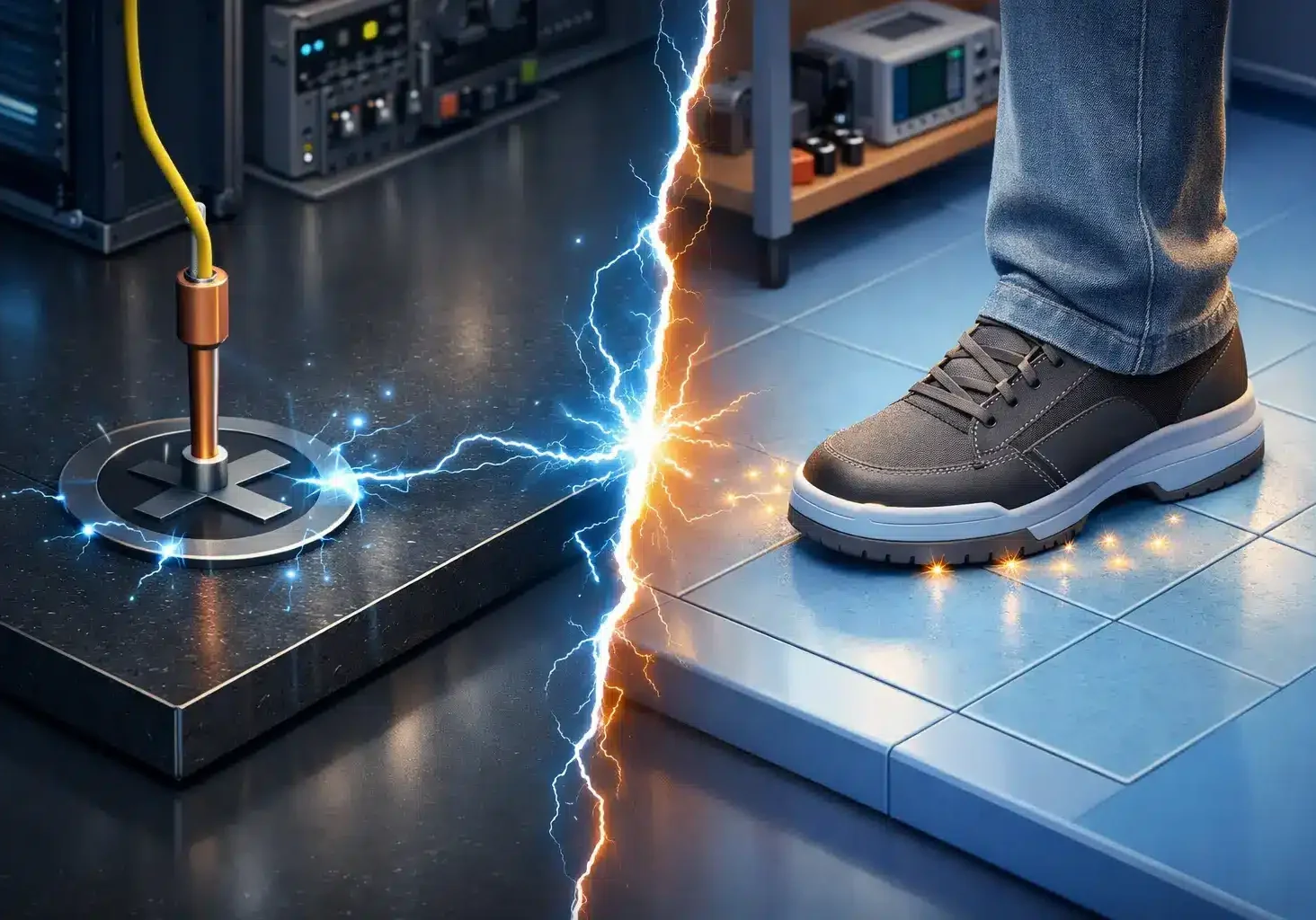 Conductive Flooring vs Static Dissipative