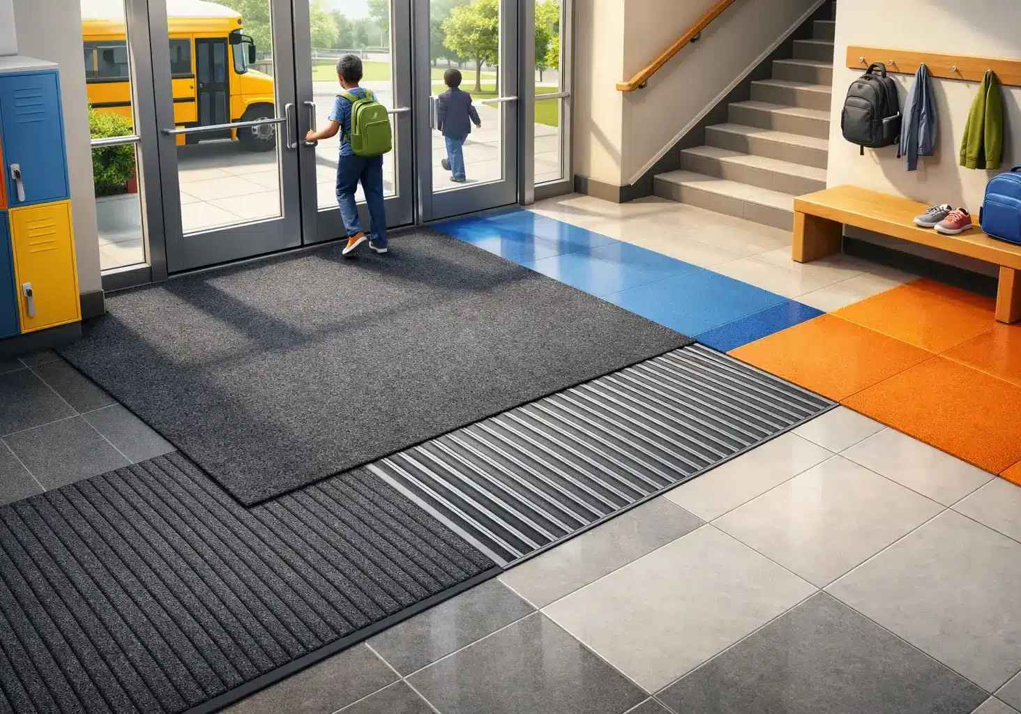 Entry Flooring Systems for Schools That Last