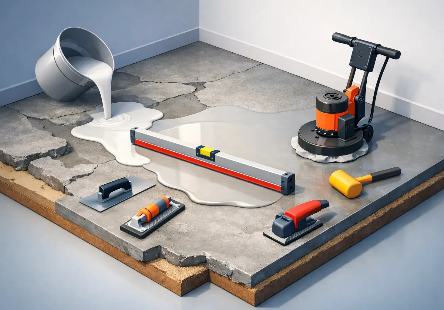 How to Fix Uneven Concrete Floors
