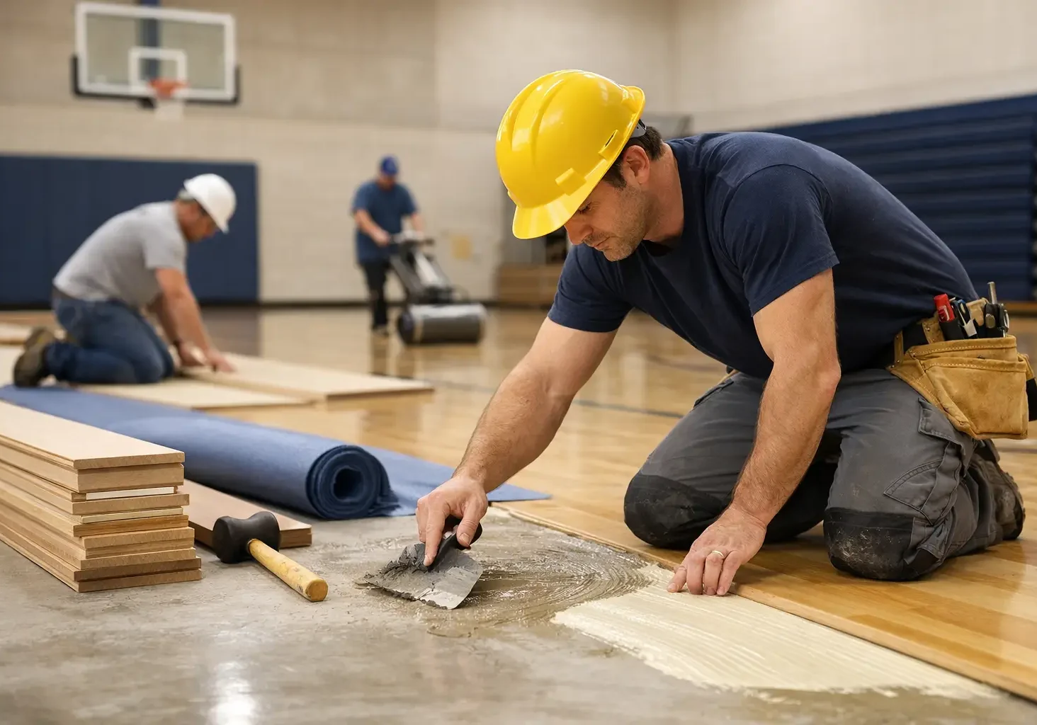 School Gym Flooring Installation Done Right