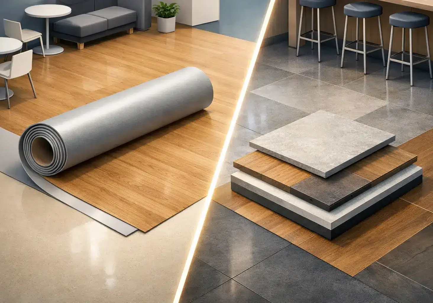 Sheet Vinyl Versus LVT for Commercial Floors