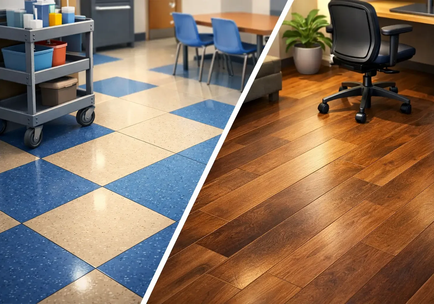 VCT Versus LVT: Which Floor Fits Your Facility?